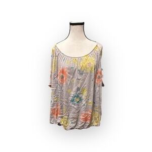 Women’s Floral Sheer Layered Top 4x